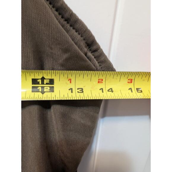 Women's Revamped Olive Green Mesh Bodycon Ruched Maxi Slimming Dress Size 2 - Picture 7 of 9